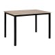 Τραπέζι τραπεζαρίας ξύλινο σε χρώμα σονόμα/μαύρο 110x70x76