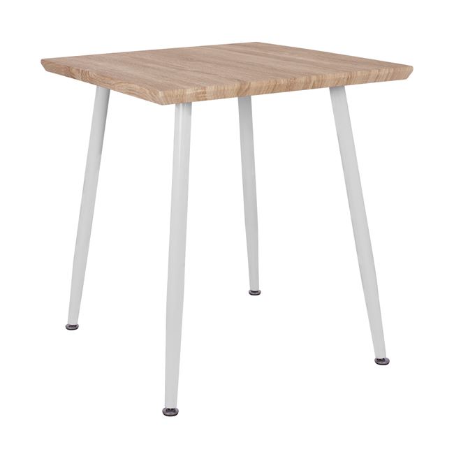 Τραπέζι ξύλινο σε χρώμα σονόμα/λευκό 70x70x76,5