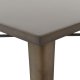 Τραπέζι μεταλλικό σε χρώμα ράστυ πατίνα 80x80x76