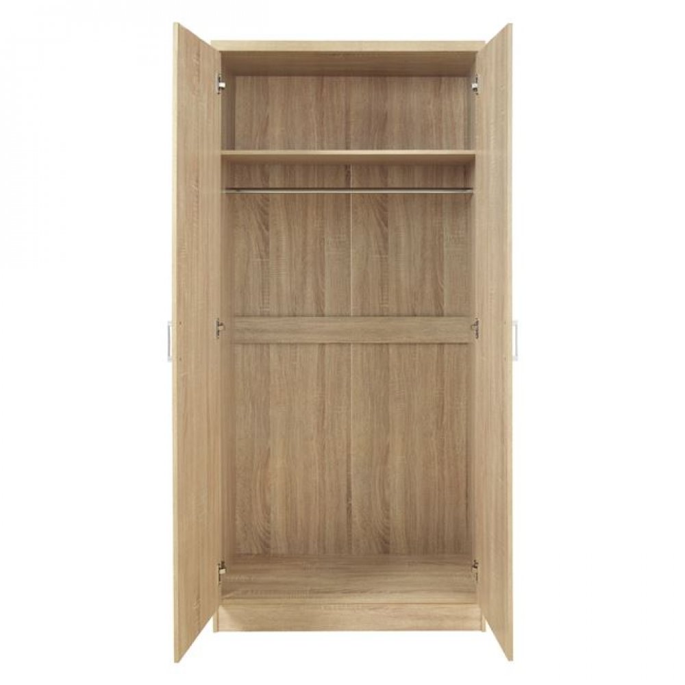 Ντουλάπα δίφυλλη σε χρώμα σονόμα 80x42x181,5