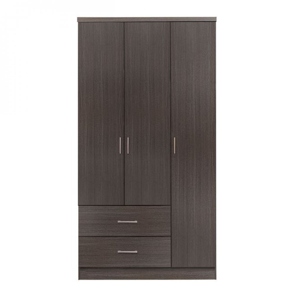 Ντουλάπα τρίφυλλη σε χρώμα zebrano 89.2x42x181