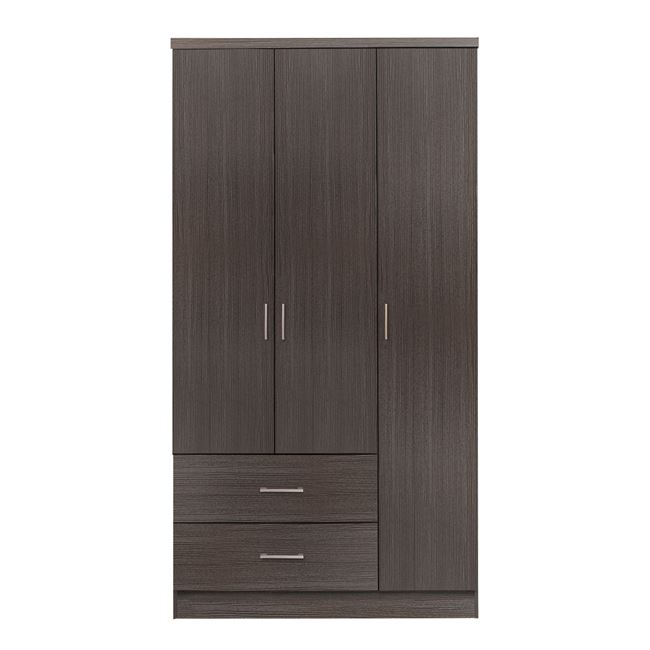 Ντουλάπα τρίφυλλη σε χρώμα zebrano 89.2x42x181