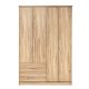 Ντουλάπα τετράφυλλη σε χρώμα σονόμα 118,8x42x181