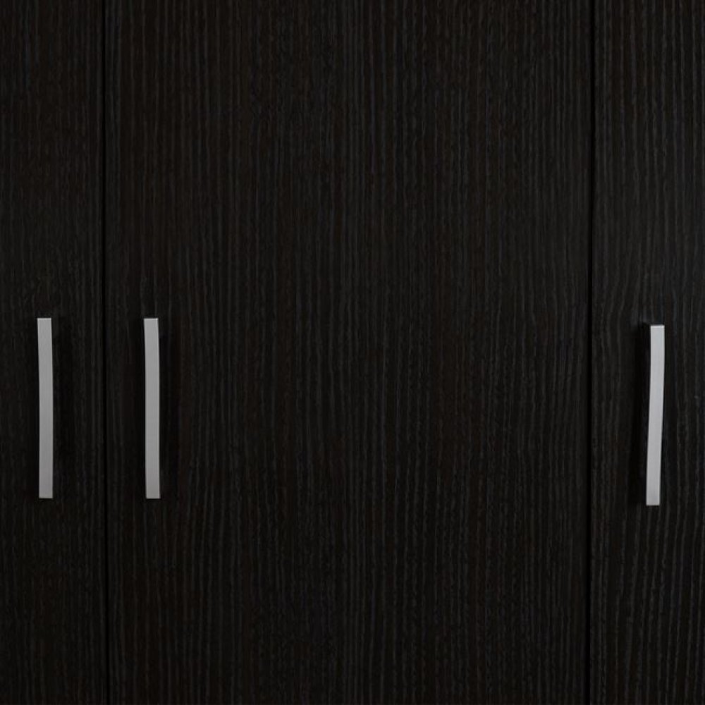 Πατάρι ντουλάπας τρίφυλλο σε zebrano χρώμα 90x42x60