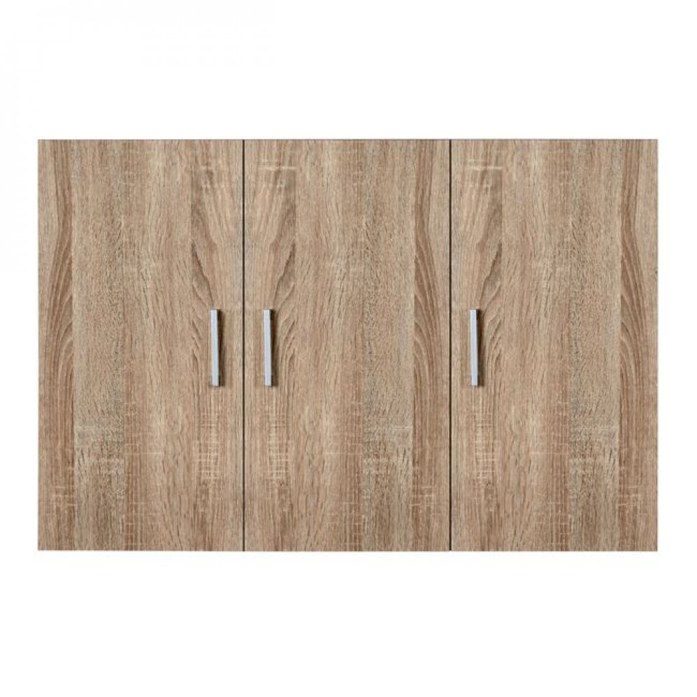 Πατάρι ντουλάπας τρίφυλλο σε σονόμα χρώμα 90x42x60