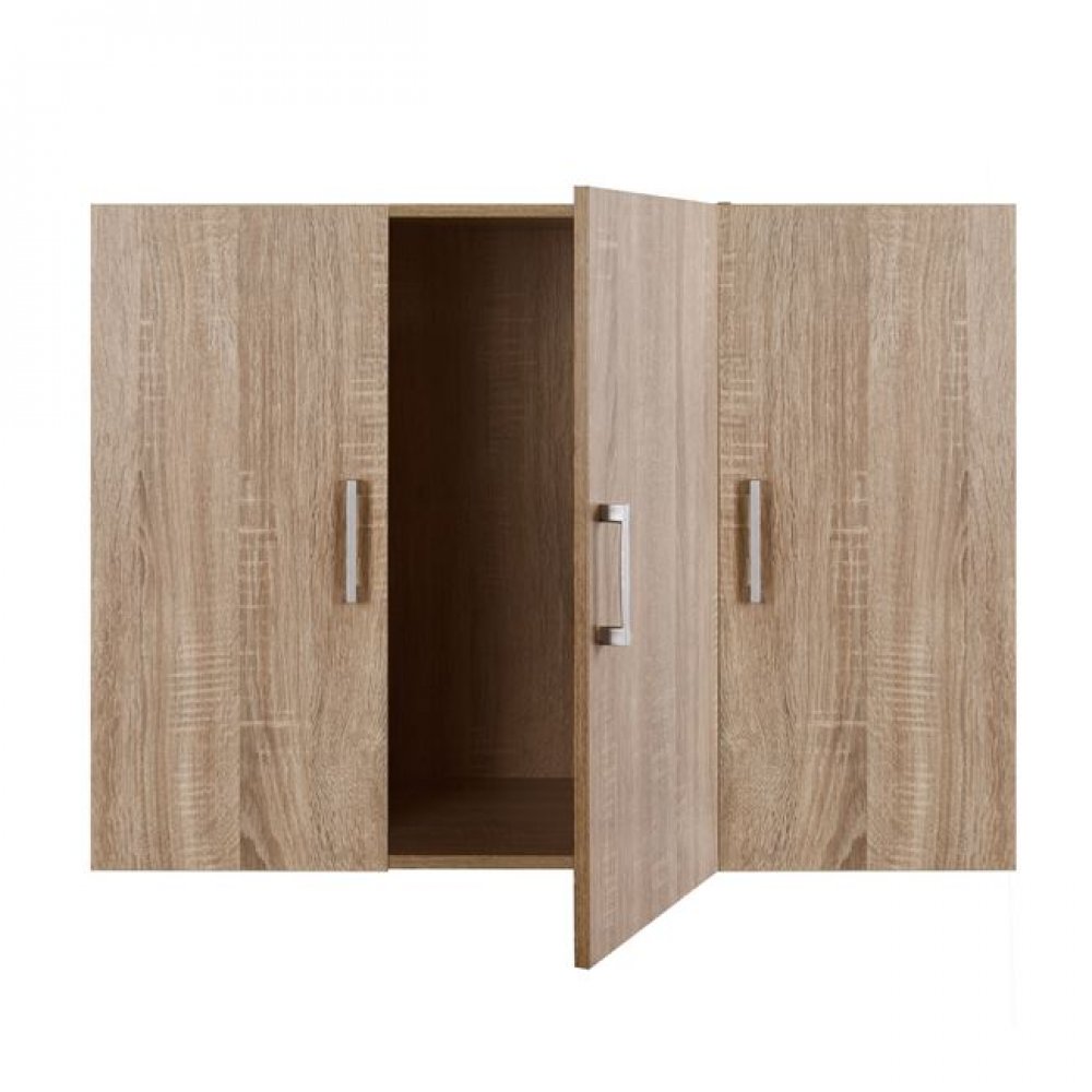 Πατάρι ντουλάπας τρίφυλλο σε σονόμα χρώμα 90x42x60