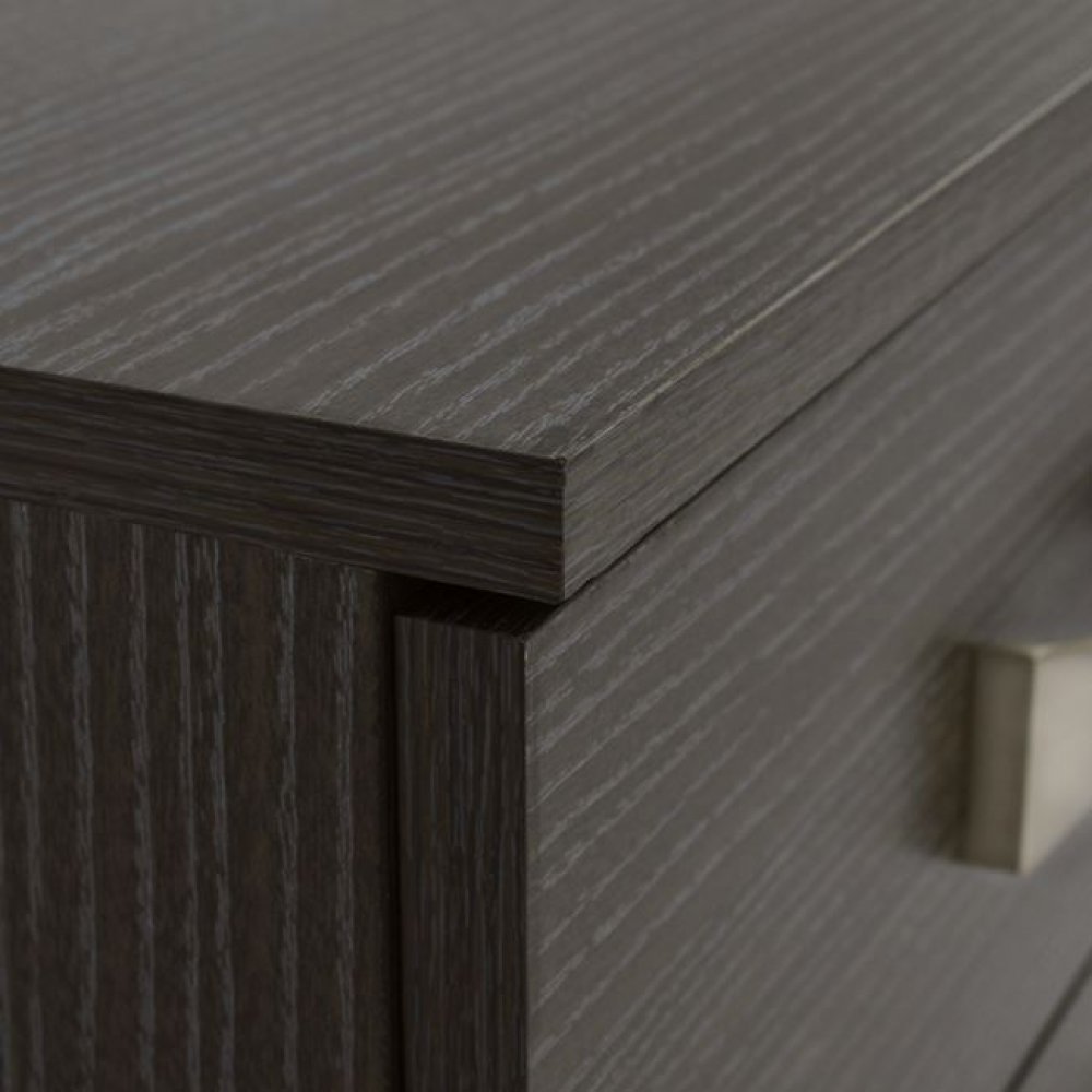 Κομοδίνο με 2 συρτάρια σε zebrano χρώμα 48x40x42