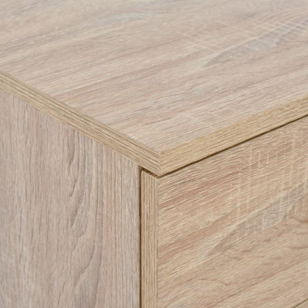 Κομοδίνο με 2 συρτάρια σε σονόμα χρώμα 48x40x42