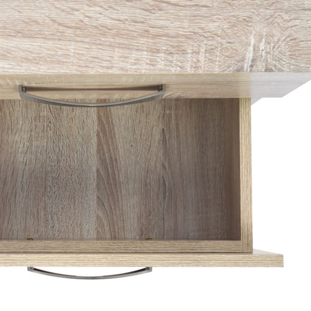 Κομοδίνο με 2 συρτάρια σε σονόμα χρώμα 48x40x42