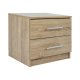 Κομοδίνο "CHELSEA" με 2 συρτάρια σε σονόμα χρώμα 48x40,5x41,5
