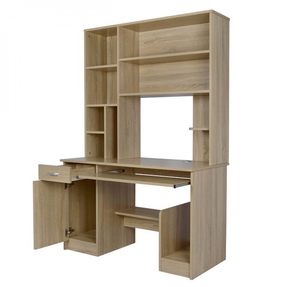 Γραφείο με εταζέρα "STATUS" σε σονόμα χρώμα 120x55x182