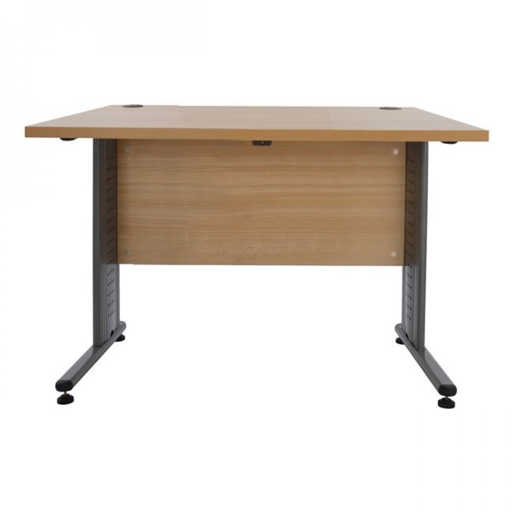 Γραφείο επαγγελματικό σε χρώμα οξιά-γκρι 120x72x75