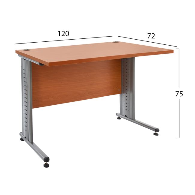 Γραφείο επαγγελματικό σε χρώμα οξιά-κερασί 120x72x75