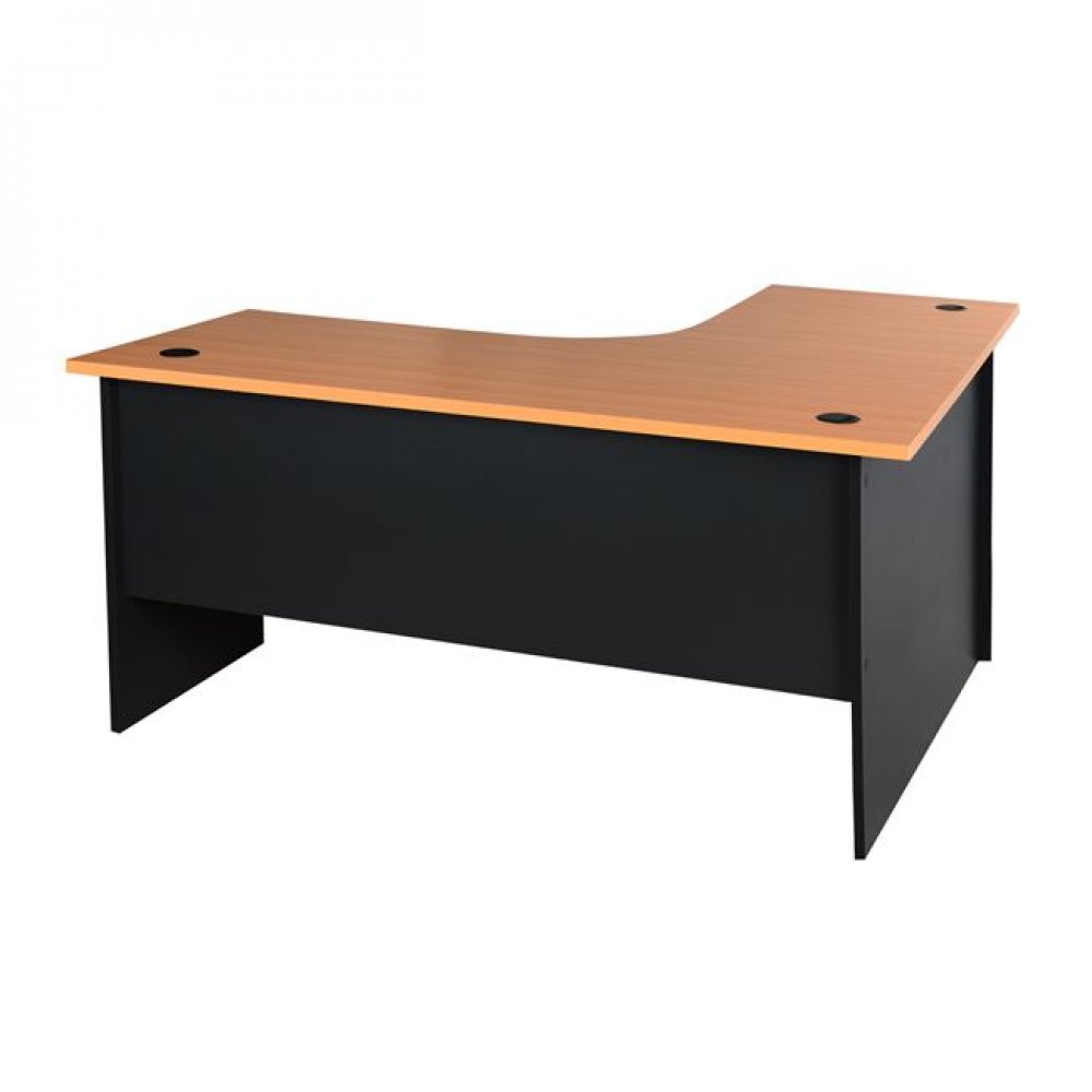 Γραφείο γωνία επαγγελματικό σε χρώμα γκρι-οξιά 150x150x75