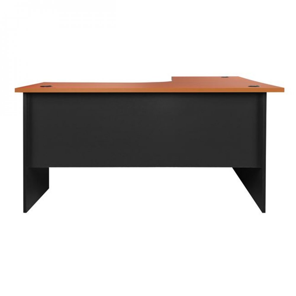 Γραφείο γωνία επαγγελματικό σε χρώμα γκρι-κερασί 150x150x75