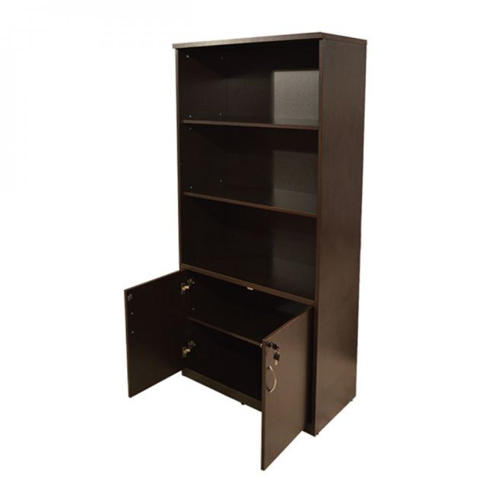 Βιβλιοθήκη γραφείου σε χρώμα βέγγε 80x41x180