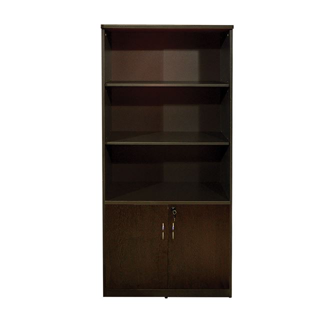 Βιβλιοθήκη γραφείου σε χρώμα βέγγε 80x41x180