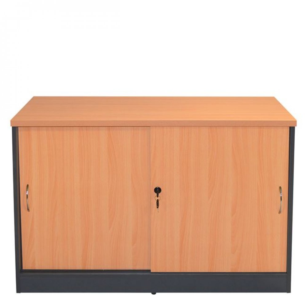 Ντουλάπι γραφείου πλαινό σε χρώμα σκούρο γκρι-οξιάς 100x45x69