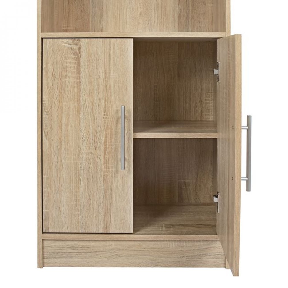 Βιβλιοθήκη "ENSLEY" σε χρώμα σονόμα 60x30x180