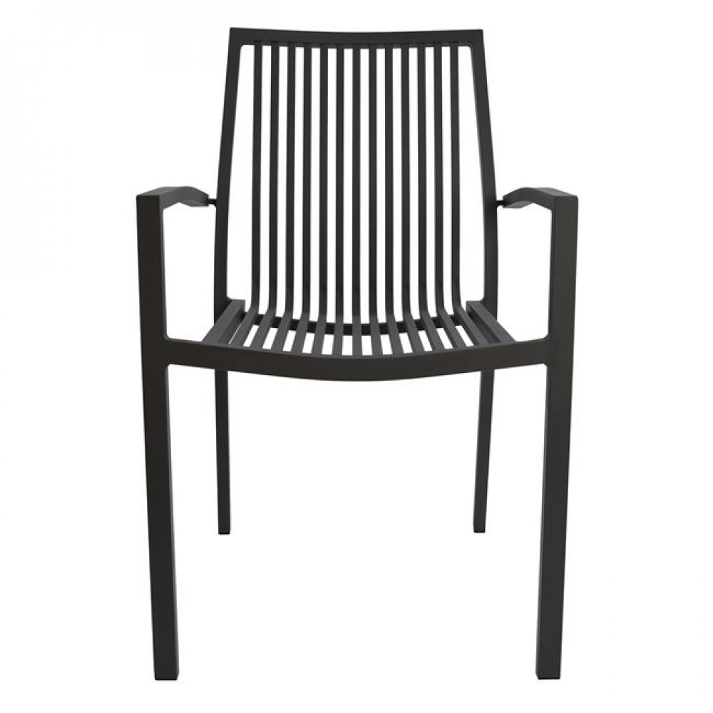 Πολυθρόνα αλουμίνιου σε γκρι χρώμα 54,2x59x83,5