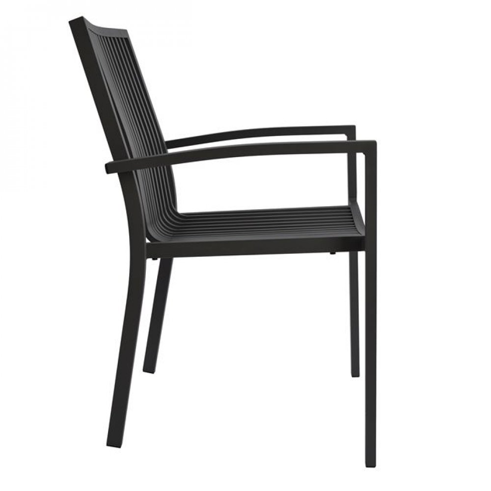 Πολυθρόνα αλουμίνιου σε γκρι χρώμα 54,2x59x83,5