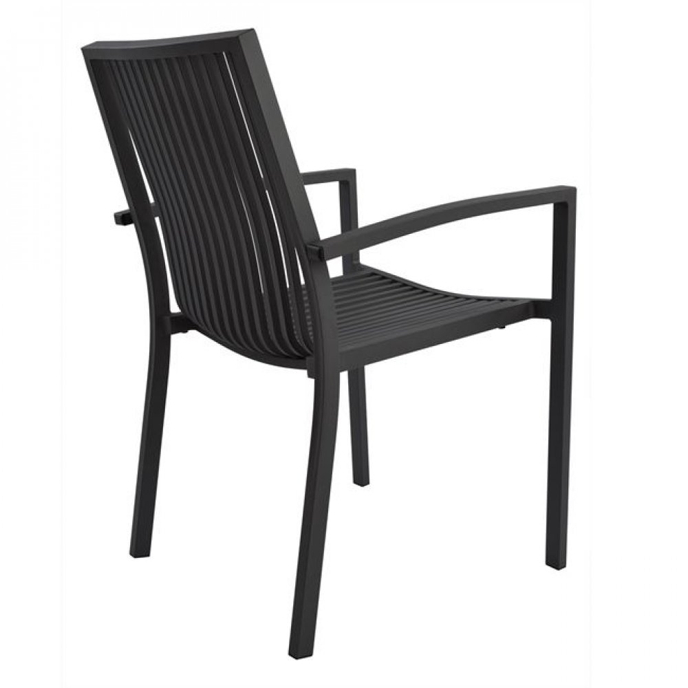 Πολυθρόνα αλουμίνιου σε γκρι χρώμα 54,2x59x83,5