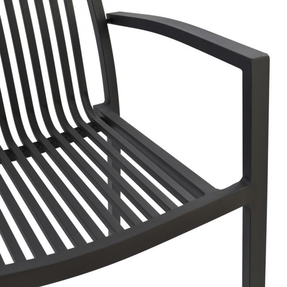 Πολυθρόνα αλουμίνιου σε γκρι χρώμα 54,2x59x83,5