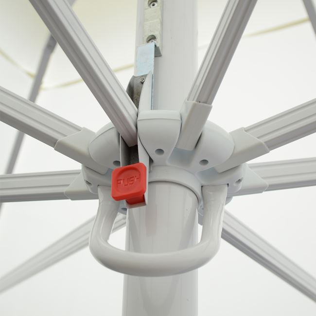 Ομπρέλα επαγγελματική "ALU" από αλουμίνιο/ύφασμα σε εκρού χρώμα 400x400