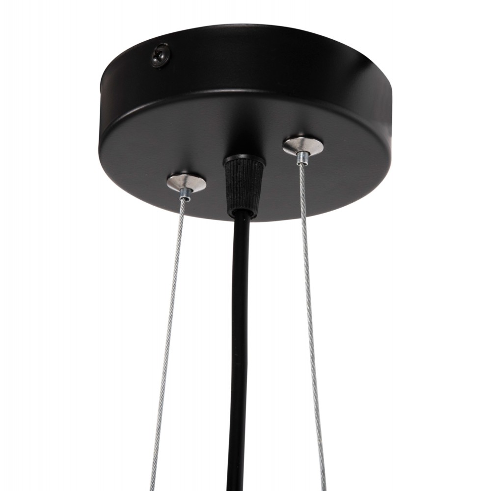 Φωτιστικό οροφής δίφωτο από μέταλλο σε χρώμα μαύρο Φ6x60