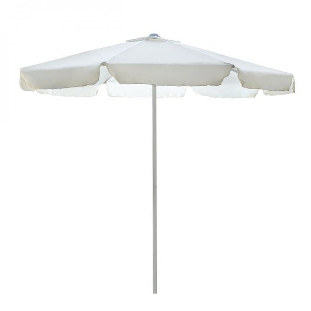 Ομπρέλα επαγγελματική σιδερένια σε χρώμα εκρού Φ235x240