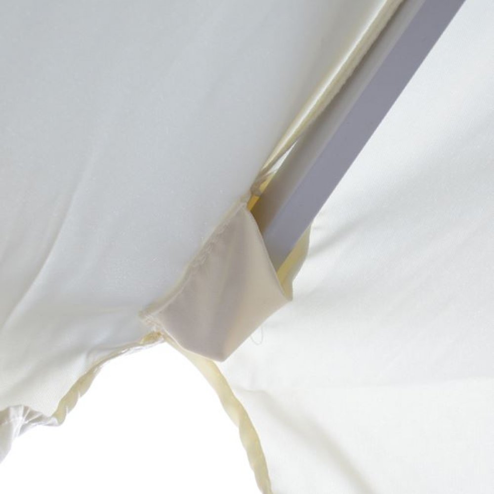 Ομπρέλα επαγγελματική σιδερένια σε χρώμα εκρού Φ235x240