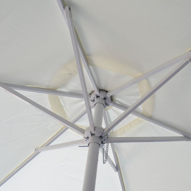 Ομπρέλα επαγγελματική μεταλλική σε χρώμα εκρού Φ200x240