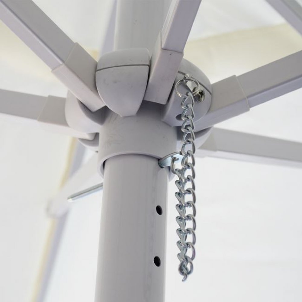 Ομπρέλα επαγγελματική μεταλλική σε χρώμα εκρού Φ200x240