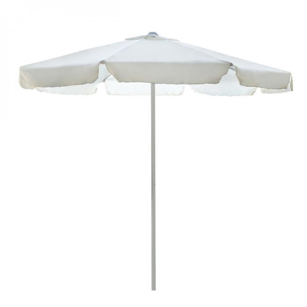 Ομπρέλα επαγγελματική αλουμινίου σε χρώμα εκρού Φ250x250