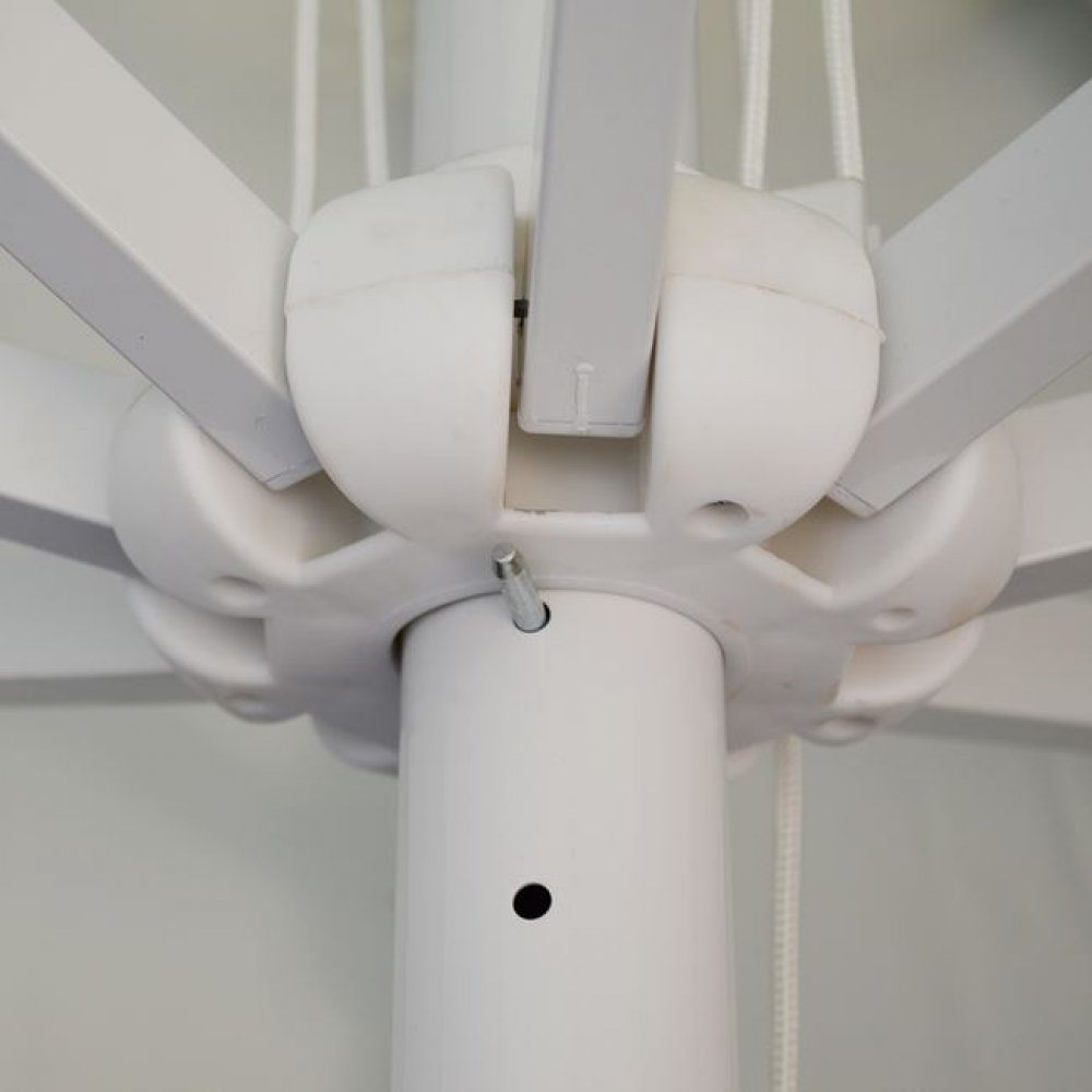 Ομπρέλα επαγγελματική αλουμινίου σε χρώμα εκρού Φ250x250