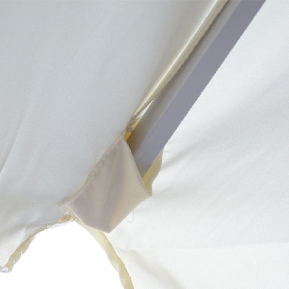 Ομπρέλα επαγγελματική αλουμινίου σε χρώμα εκρού Φ250x250