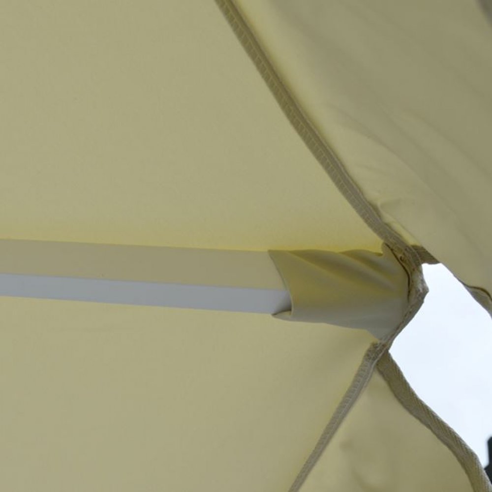 Ομπρέλα επαγγελματική αλουμινίου σε χρώμα εκρού Φ220x250