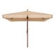 Ομπρέλα με ξύλινο σκελετό σε χρώμα μπεζ 300x300x250