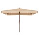 Ομπρέλα με ξύλινο σκελετό σε χρώμα μπεζ 400x400x300