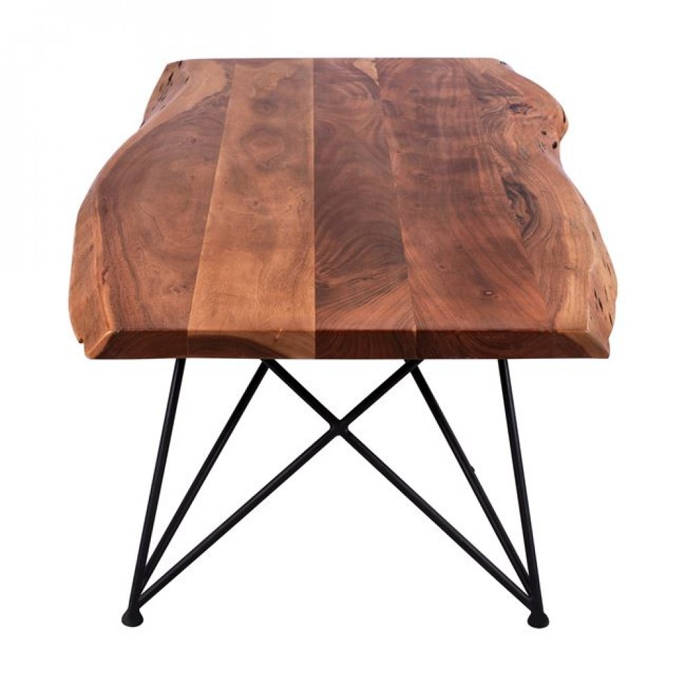 Τραπέζι "RIO" από ξύλο ακακίας σε χρώμα φυσικό χρώμα 115x69x40