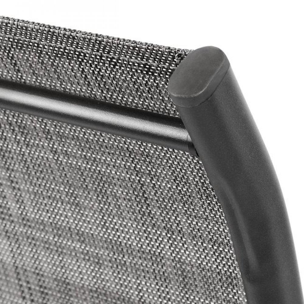 Σετ τραπεζαρίας 5 τμχ μεταλλική σε χρώμα γκρι/ανθρακί 110x60x71