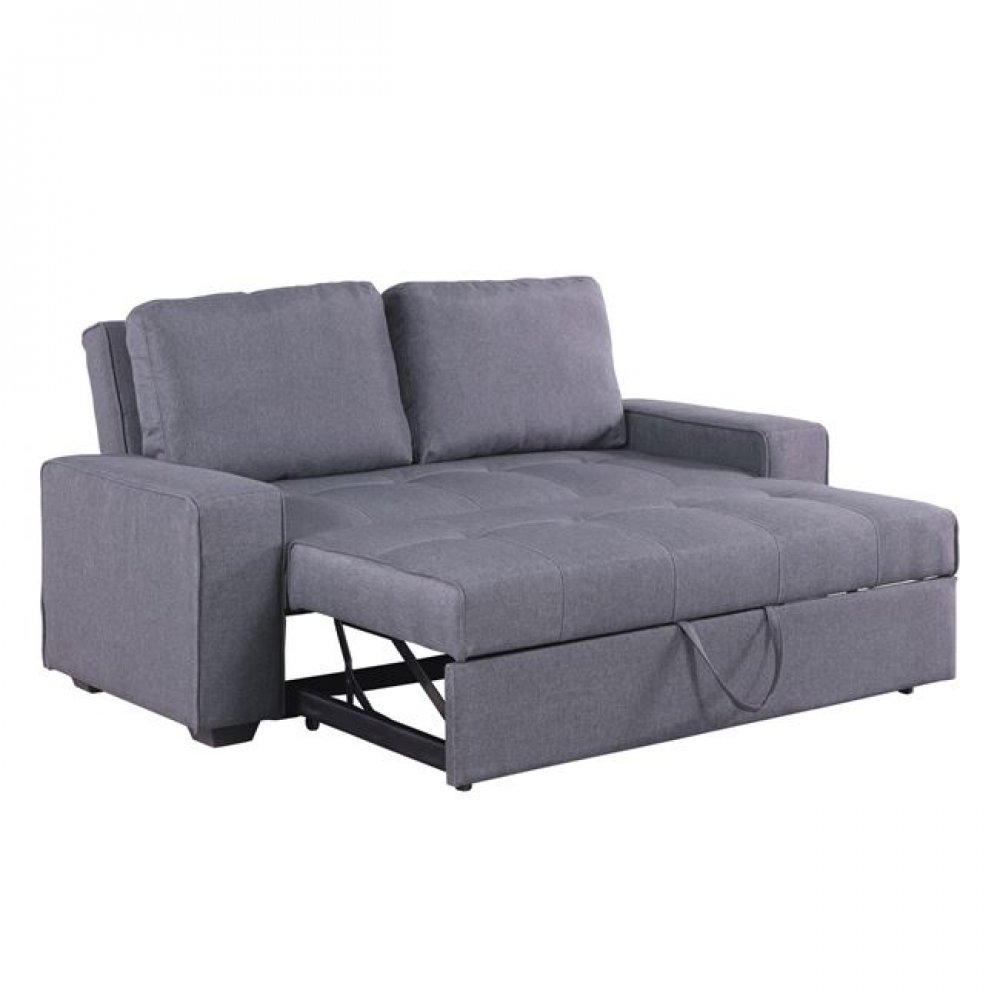 Καναπές κρεβάτι υφασμάτινος σε γκρι χρώμα 176x102x91