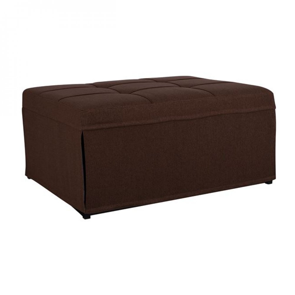Πολυθρόνα κρεβάτι σκαμπό "TRANSFORMER" υφασμάτινη σε χρώμα καφέ 94x114x85