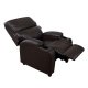 Πολυθρόνα  "COMFORT RELAX" από PU σε χρώμα καφέ 80x95x103