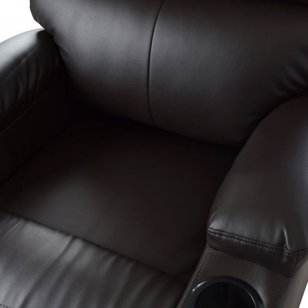 Πολυθρόνα  "COMFORT RELAX" από PU σε χρώμα καφέ 80x95x103