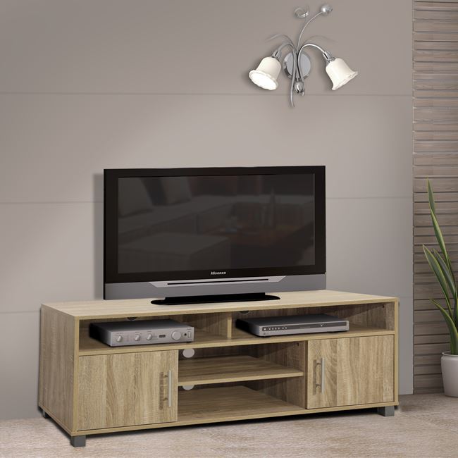 Έπιπλο τηλεόρασης μοντέρνο σε χρώμα σονόμα 120x40x54