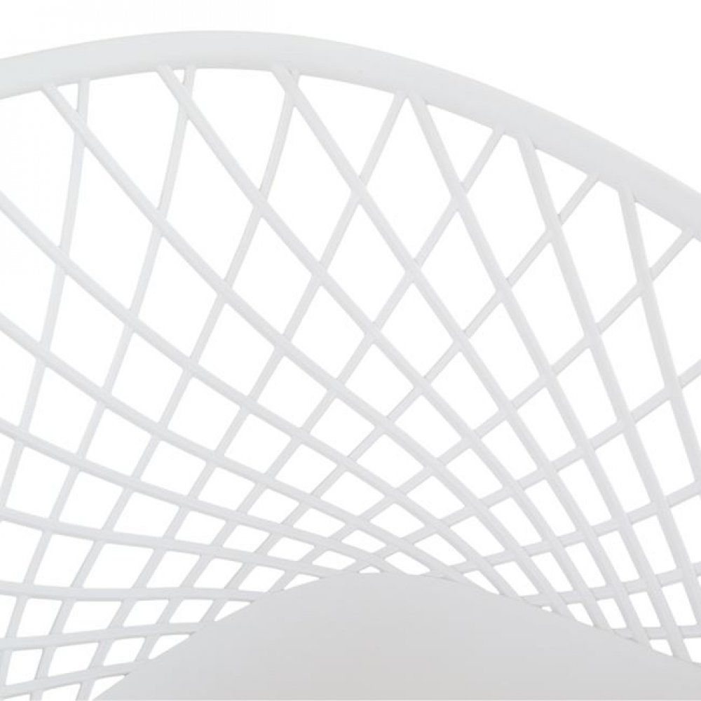 Πολυθρόνα "ARIADNE" PP σε χρώμα λευκό/φυσικό 62,5x56x80