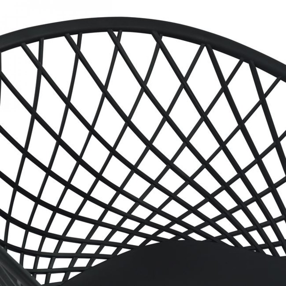 Πολυθρόνα "ARIADNE" PP σε χρώμα μαύρο/φυσικό 62,5x56x80