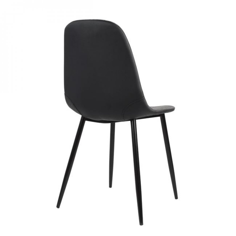 Καρέκλα "LEONARDO" μεταλλική/υφασμάτινη σε χρώμα γκρι 43,5x59x84