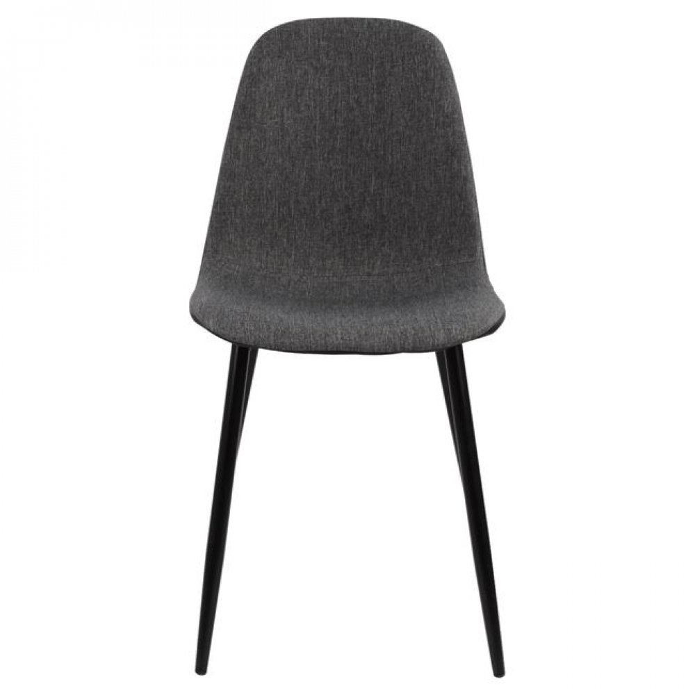 Καρέκλα "LEONARDO" μεταλλική/υφασμάτινη σε χρώμα γκρι 43,5x59x84